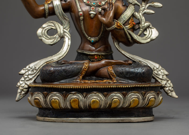 Manjushri Practice Statue | Himalayan Buddhist Art