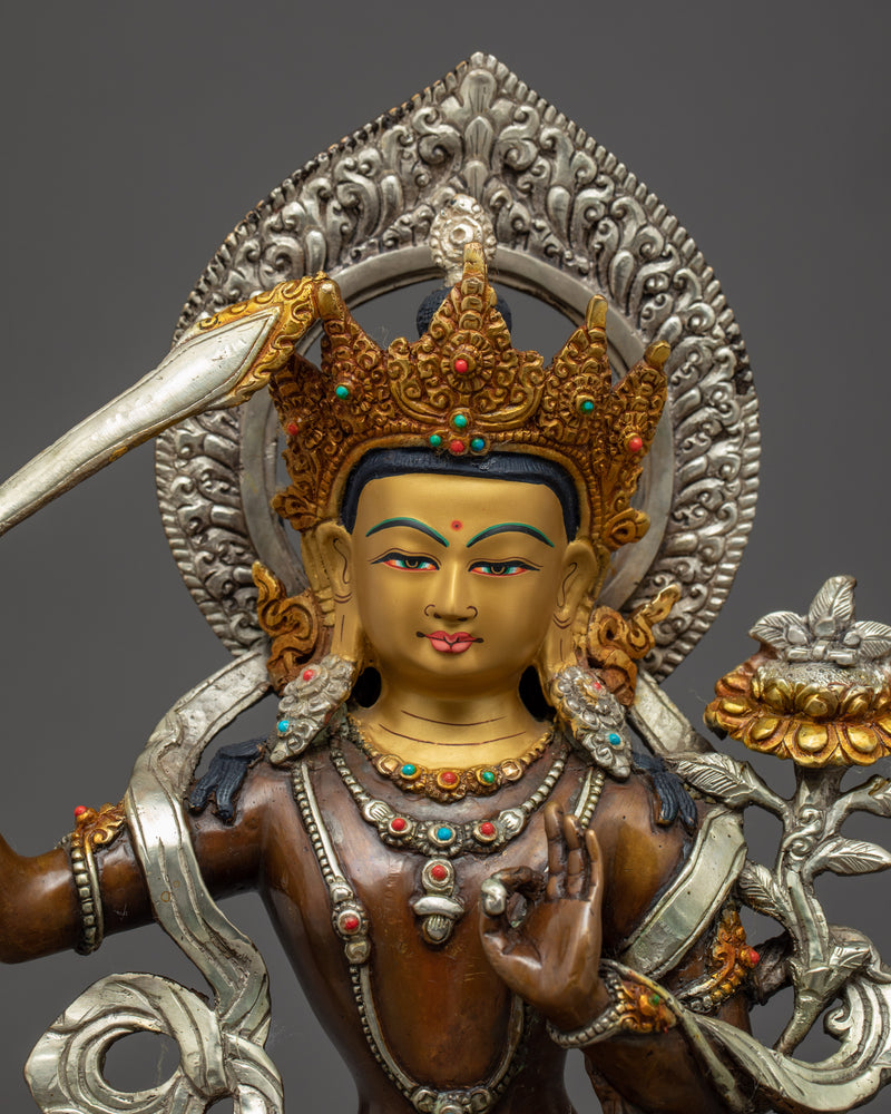 Manjushri Practice Statue | Himalayan Buddhist Art