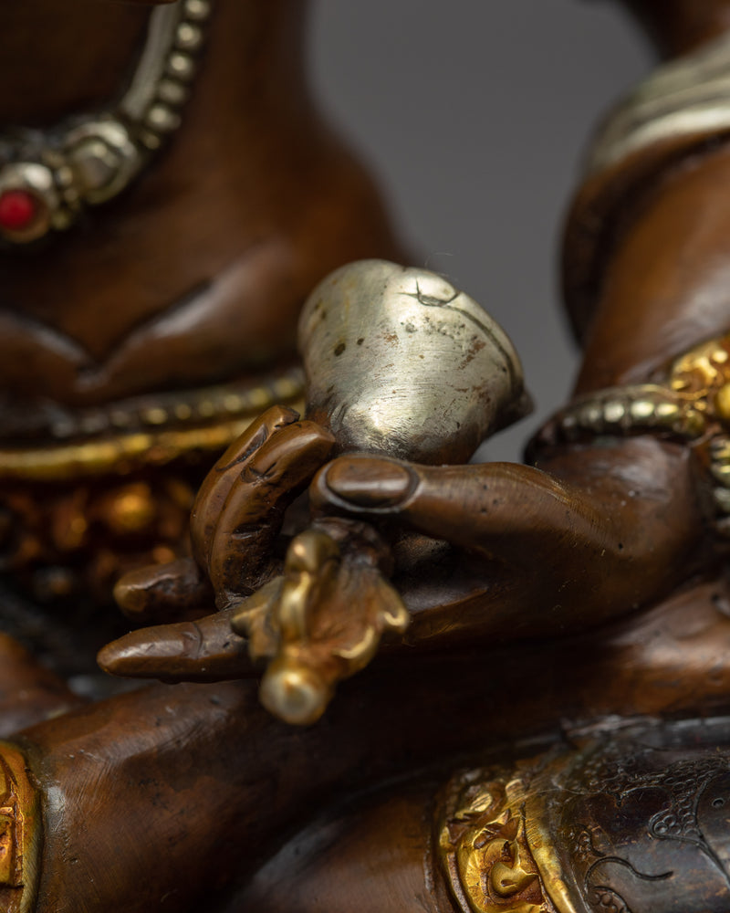 Indoor Vajrasattva Sculpture | Gold Gilded Traditional Art