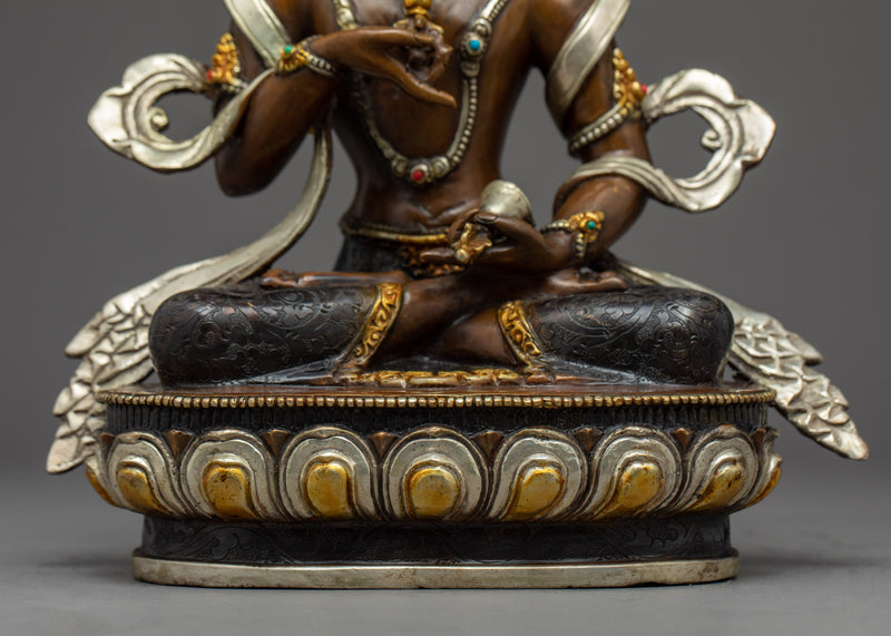 Indoor Vajrasattva Sculpture | Gold Gilded Traditional Art