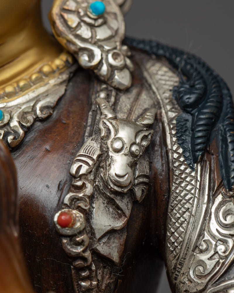 The Bodhisattva Avalokiteshvara Sculpture | Hand-Carved Himalayan Bodhisattva Chenrezig Art