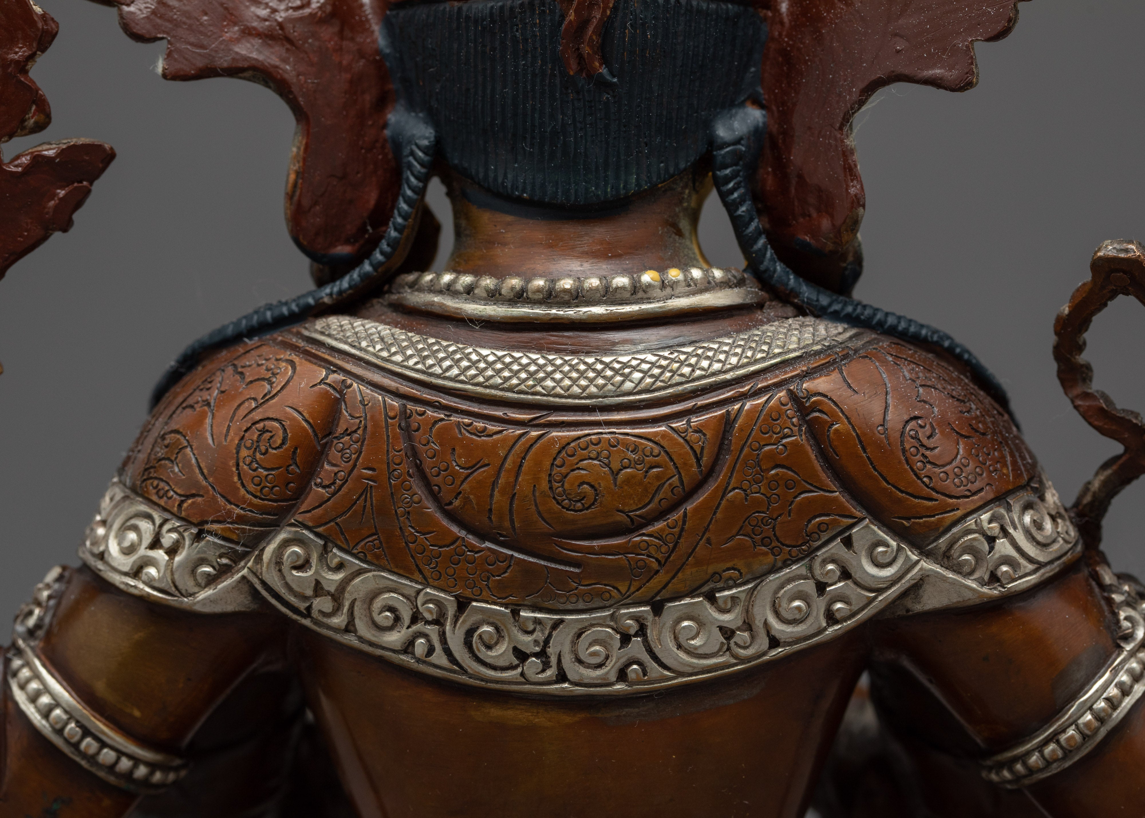 The Bodhisattva Avalokiteshvara Sculpture | Hand-Carved Himalayan Bodhisattva Chenrezig Art