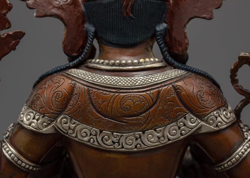 The Bodhisattva Avalokiteshvara Sculpture | Hand-Carved Himalayan Bodhisattva Chenrezig Art