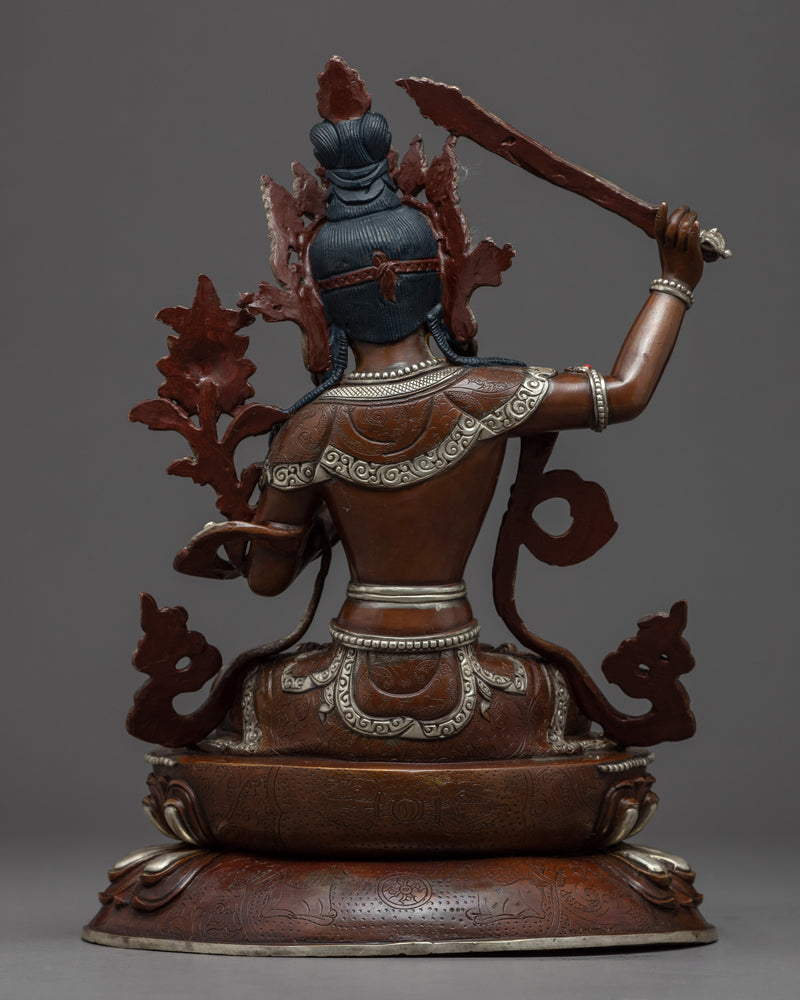 Manjushri Boddhisattva Sculpture | Traditionally Crafted Statue