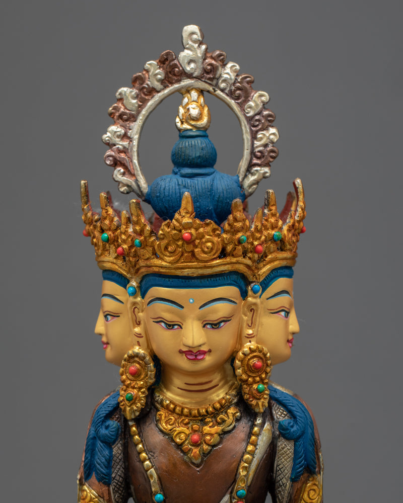 Sarvavid Maha Vairochana Statue | Handmade Buddhist Deity