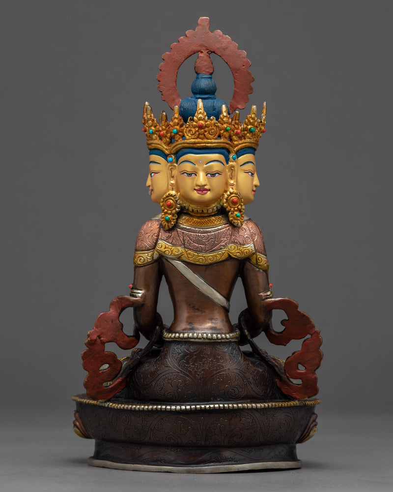 Sarvavid Maha Vairochana Statue | Handmade Buddhist Deity