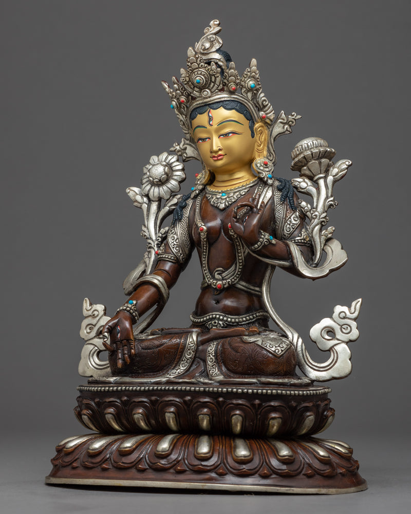 White Tara Buddha Sculpture | Hand-crafted Mother Tara Statue