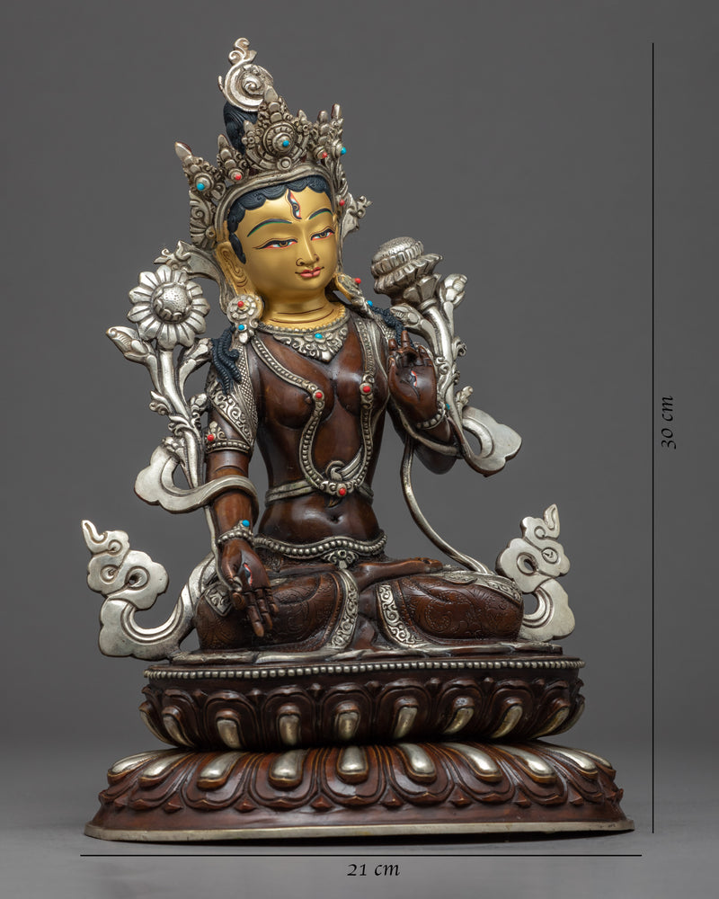White Tara Buddha Sculpture | Hand-crafted Mother Tara Statue