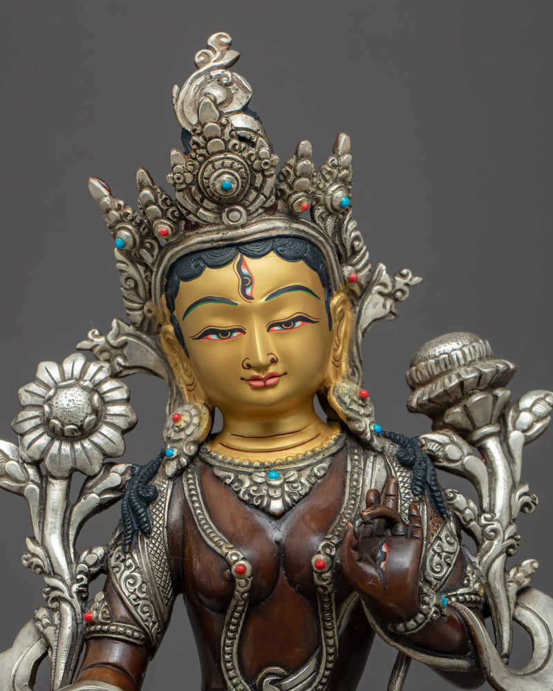 White Tara Buddha Sculpture | Hand-crafted Mother Tara Statue