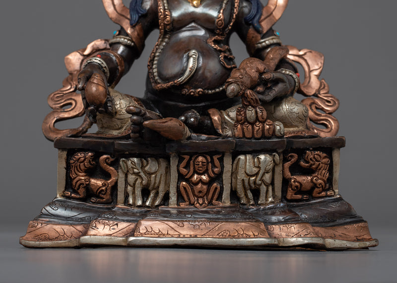 Dzambhala Copper Sculpture | Traditional Himalayan Sculpture