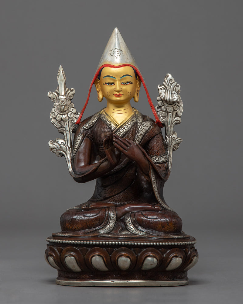 Je Tsongkhapa Sculpture Set | Himalayan Art of Nepal