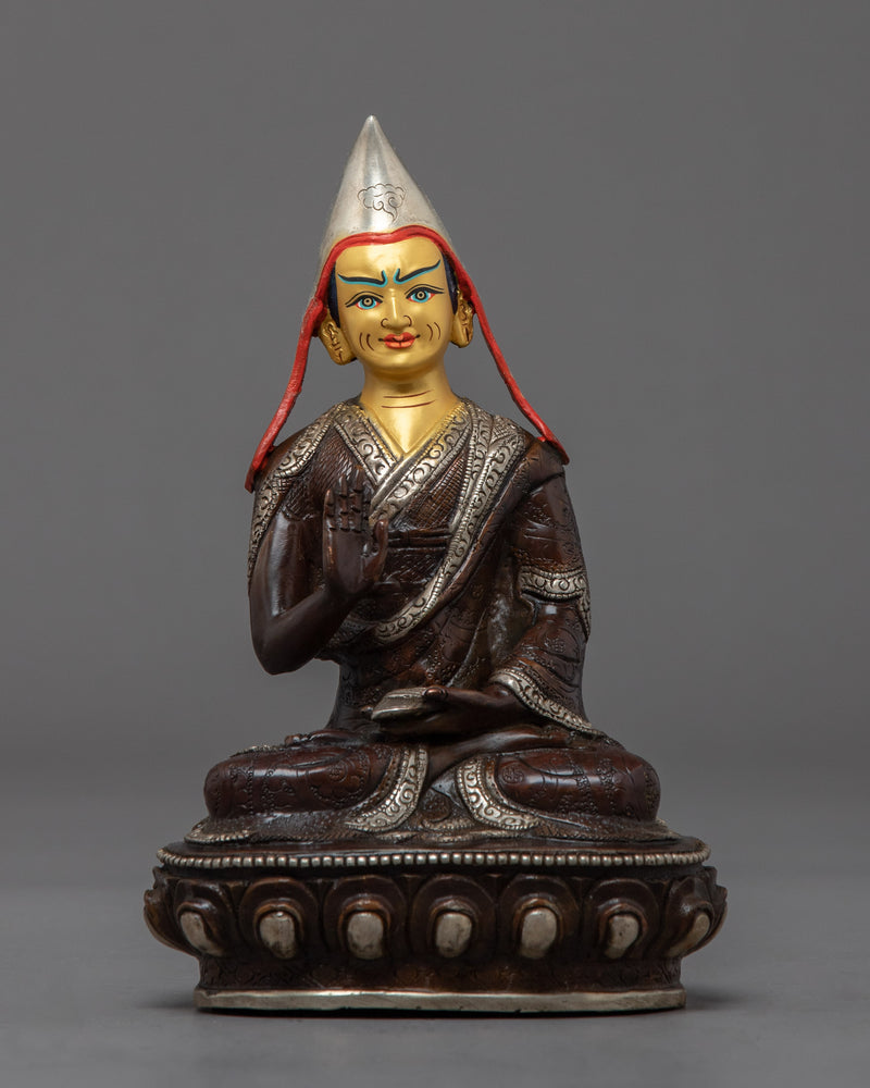 Je Tsongkhapa Sculpture Set | Himalayan Art of Nepal