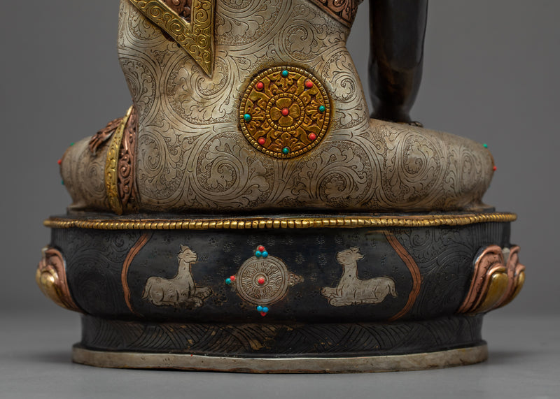 Five Dhyani Buddhas Statue Set | Vairochana | Akshobhya | Ratnasambhava | Amitabha | Amogasiddhi