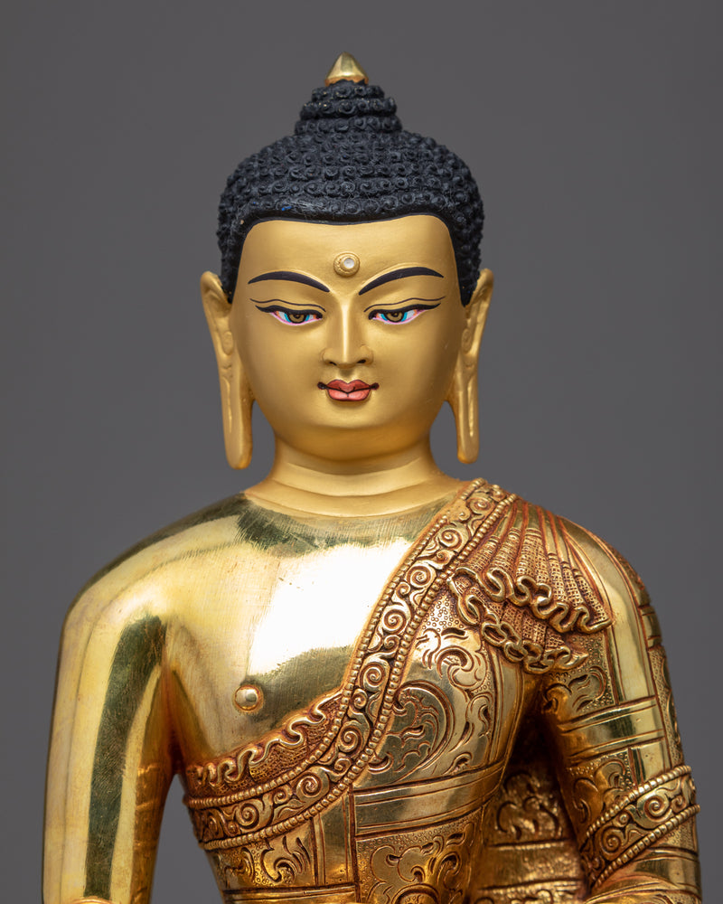 Tibetan Buddha Shakyamuni Sculpture | Himalayan Buddhist Art