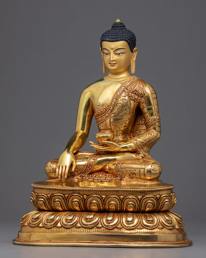 Tibetan Buddha Shakyamuni Sculpture | Himalayan Buddhist Art