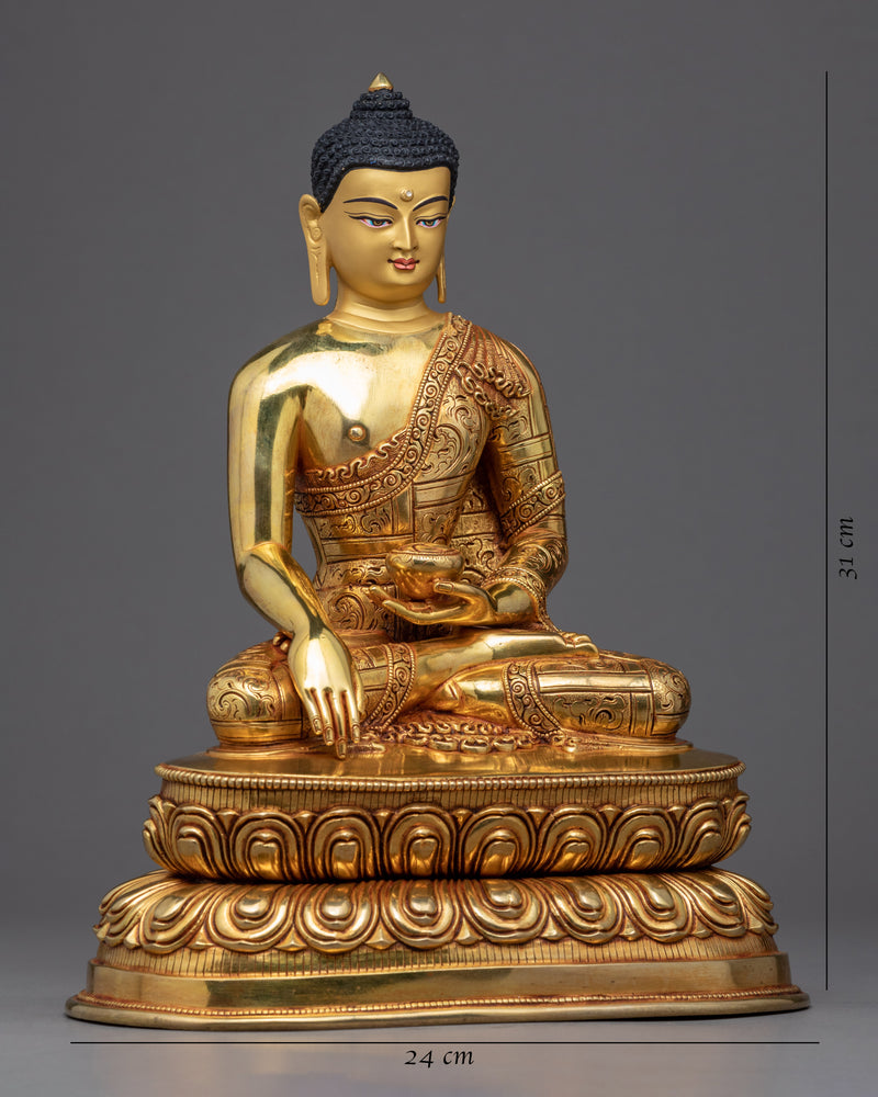 Tibetan Buddha Shakyamuni Sculpture | Himalayan Buddhist Art