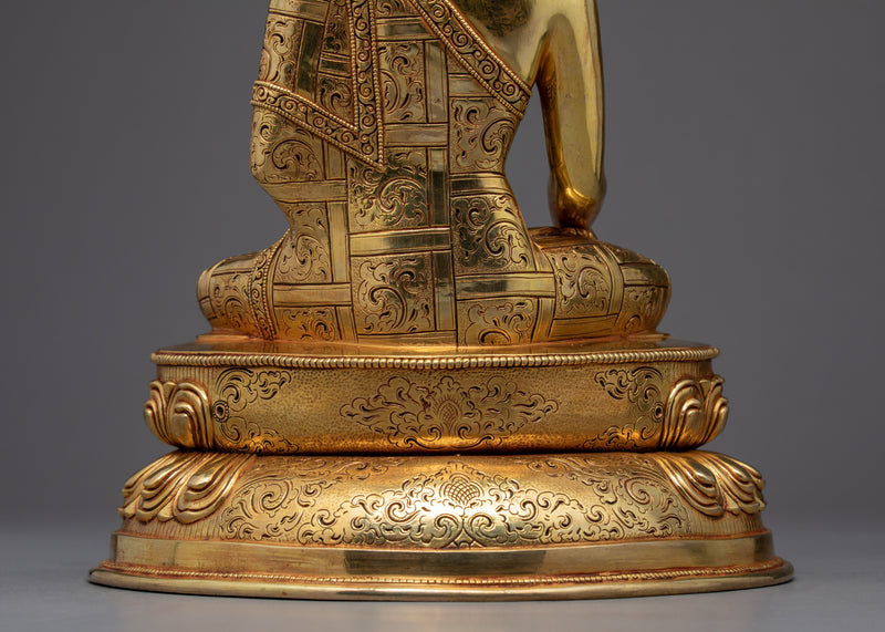 Tibetan Buddha Shakyamuni Sculpture | Himalayan Buddhist Art