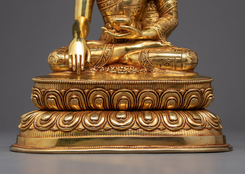 Tibetan Buddha Shakyamuni Sculpture | Himalayan Buddhist Art