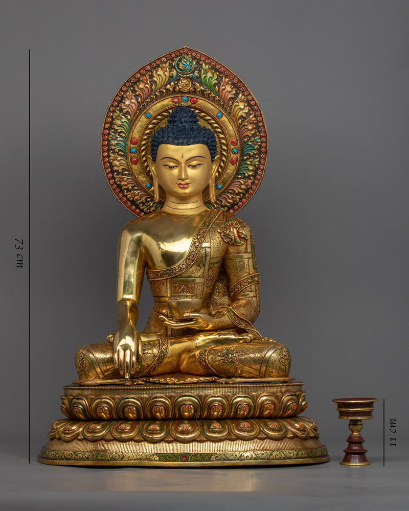 Nepali Buddha Statue | Traditional Hand-Sculpted Shakyamuni Art