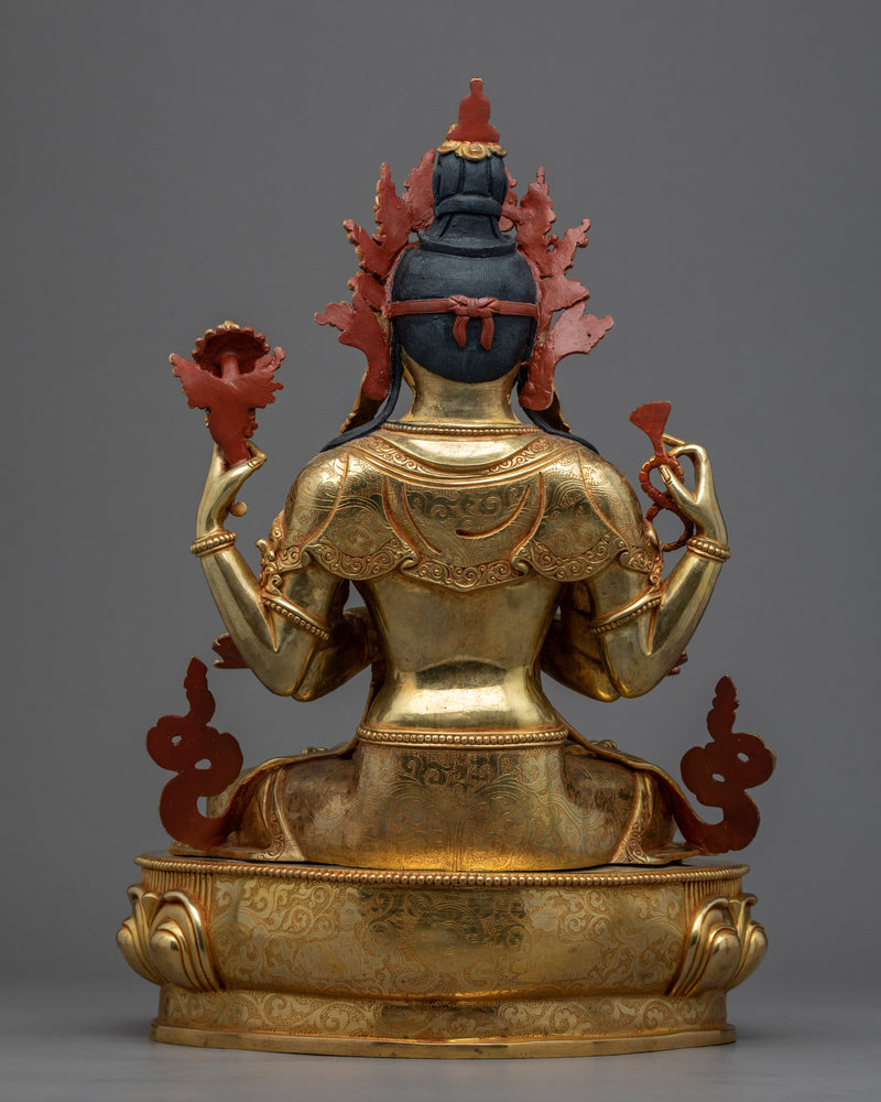 Bodhisattva Chenrezig Art Sculpture | Buddhist Compassion Deity