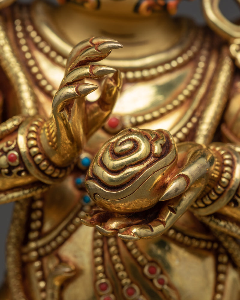 Mahakala Six Armed Sculpture | Traditional Himalayan Art