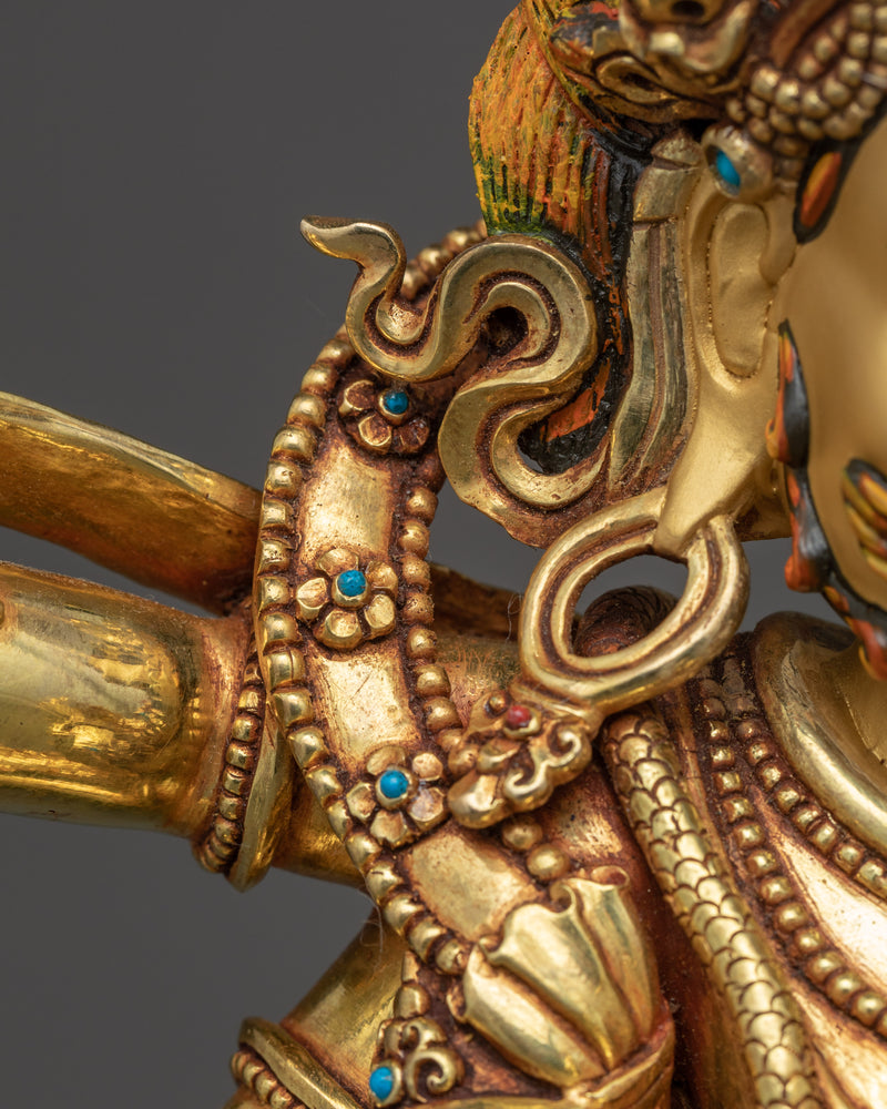 Mahakala Six Armed Sculpture | Traditional Himalayan Art