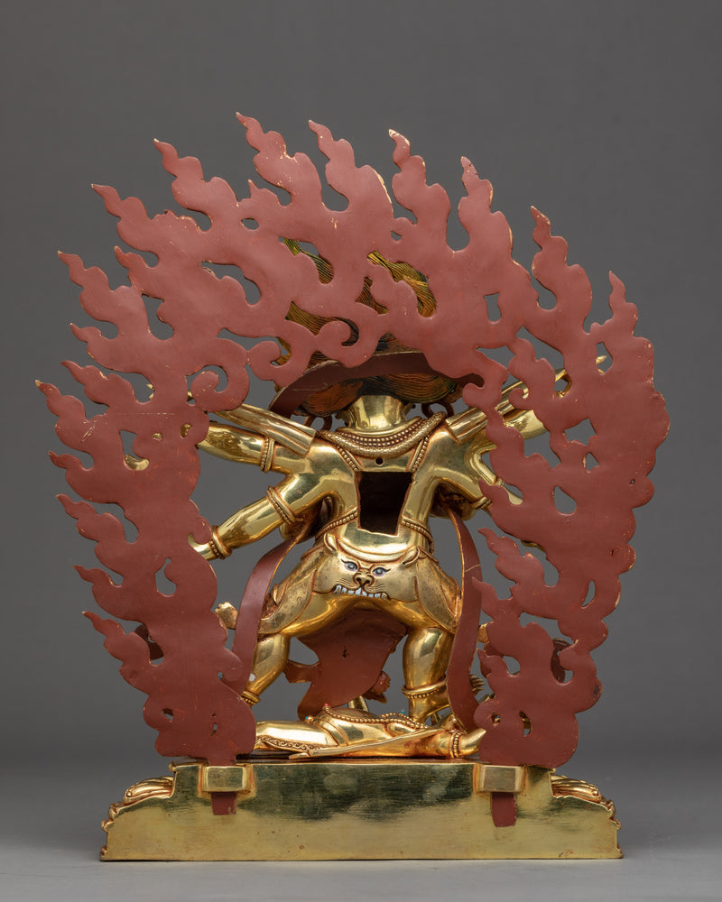 Mahakala Six Armed Sculpture | Traditional Himalayan Art