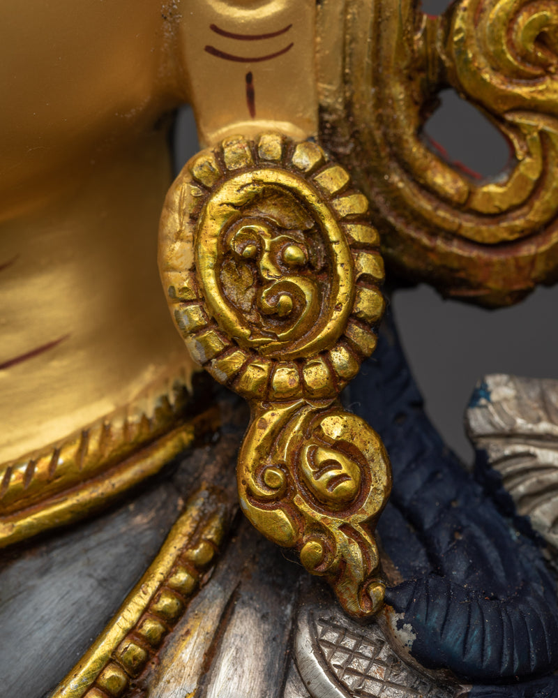 Maha Manjushri Sculpture | Traditional Himalayan Art of Nepal