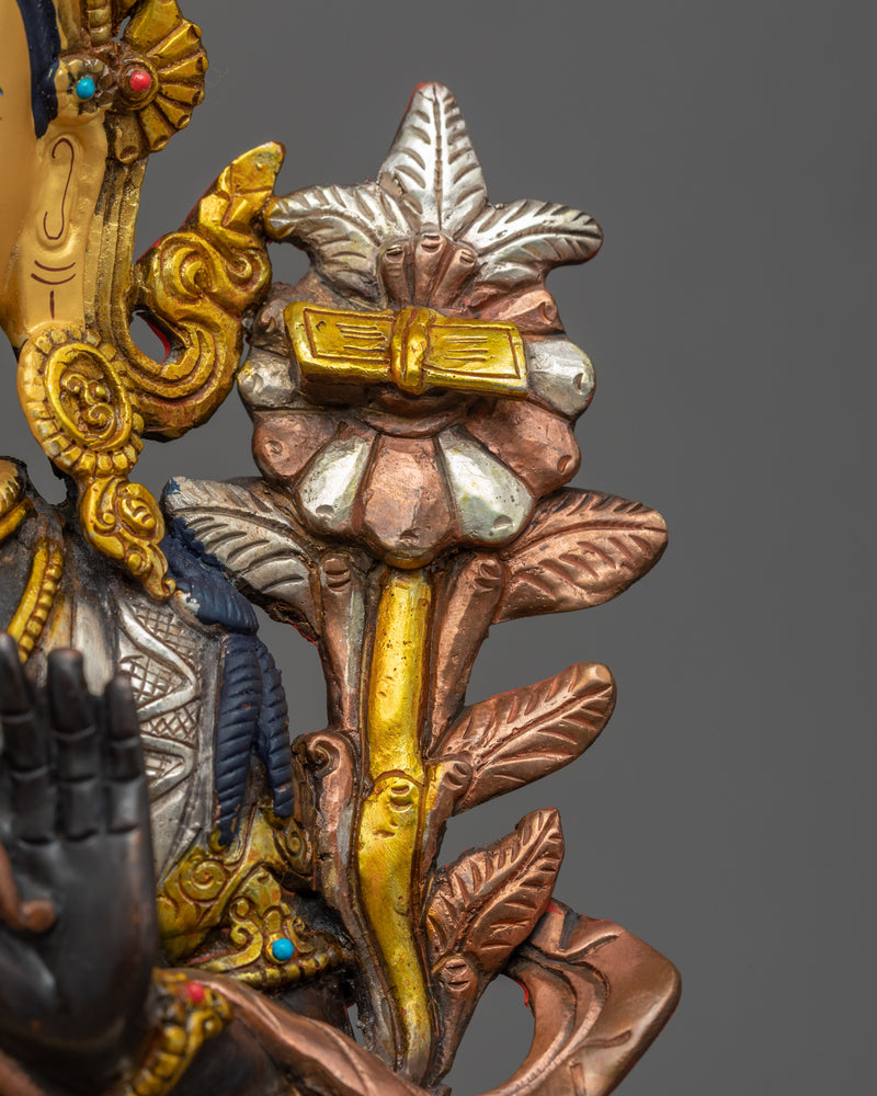 Maha Manjushri Sculpture | Traditional Himalayan Art of Nepal