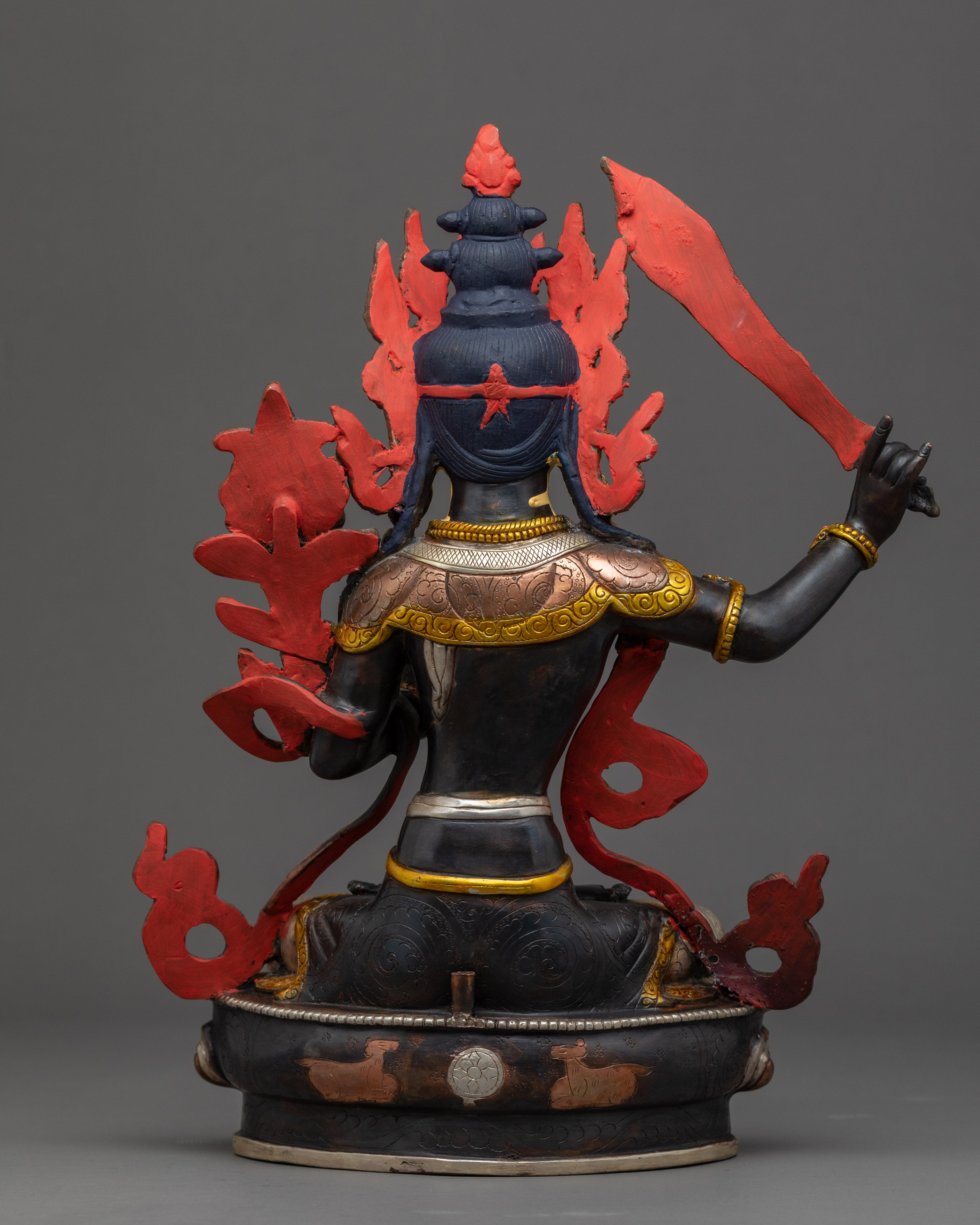 Maha Manjushri Sculpture | Traditional Himalayan Art of Nepal