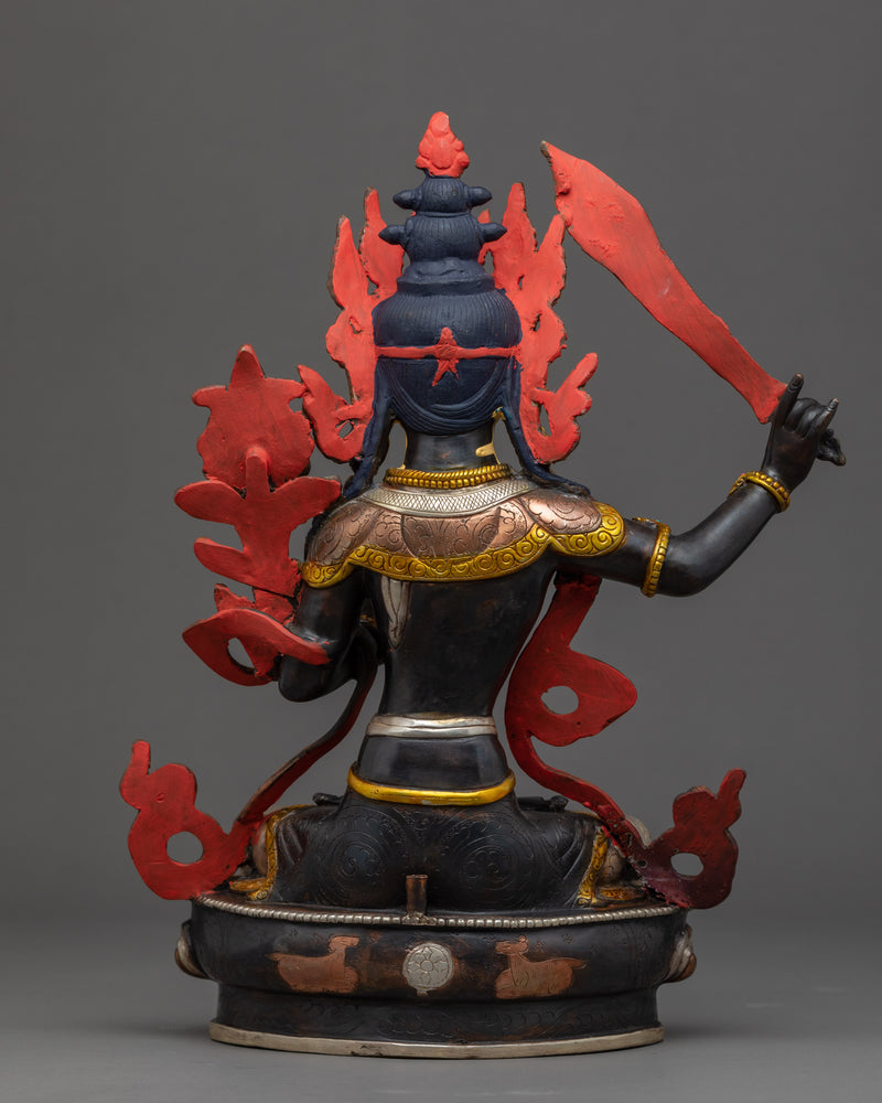 Maha Manjushri Sculpture | Traditional Himalayan Art of Nepal