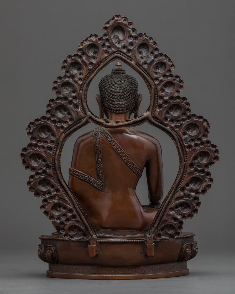 Buddha Shakyamuni Copper Sculpture | Handcrafted Art of Nepal