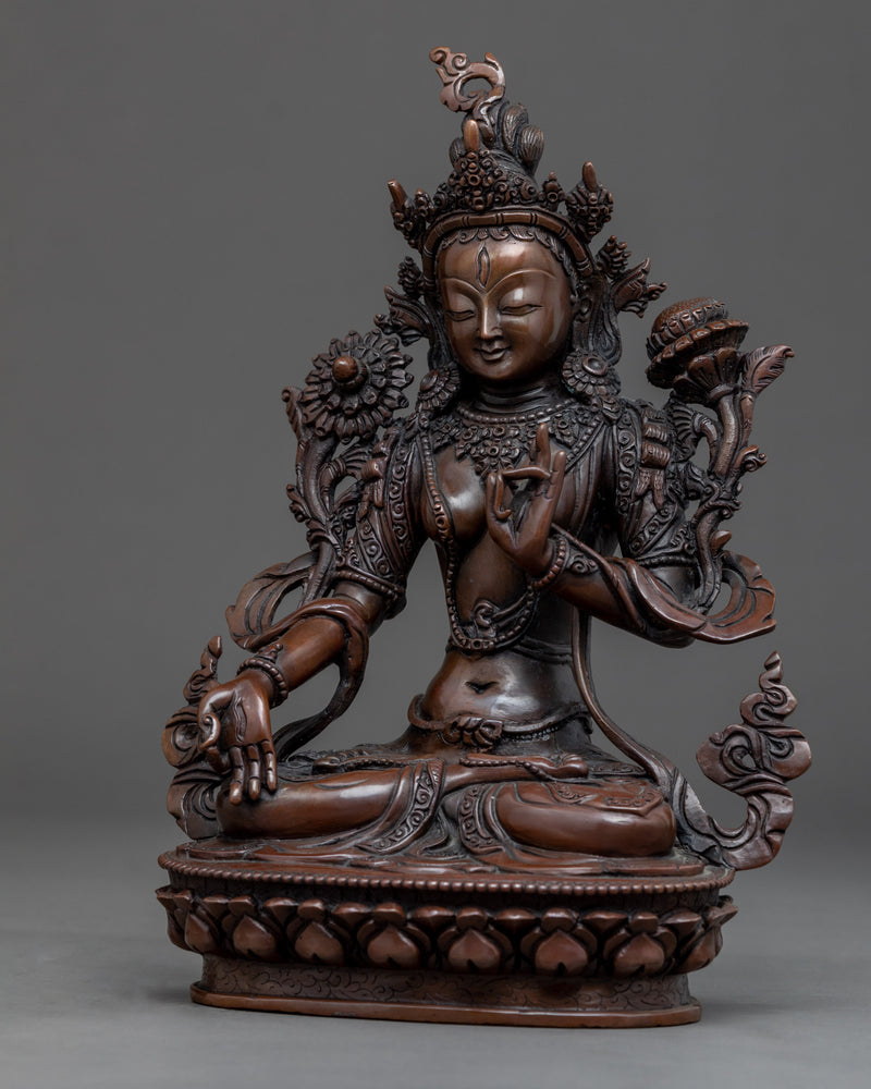 White Tara Indoor Sculpture | Handcrafted The Great Mother