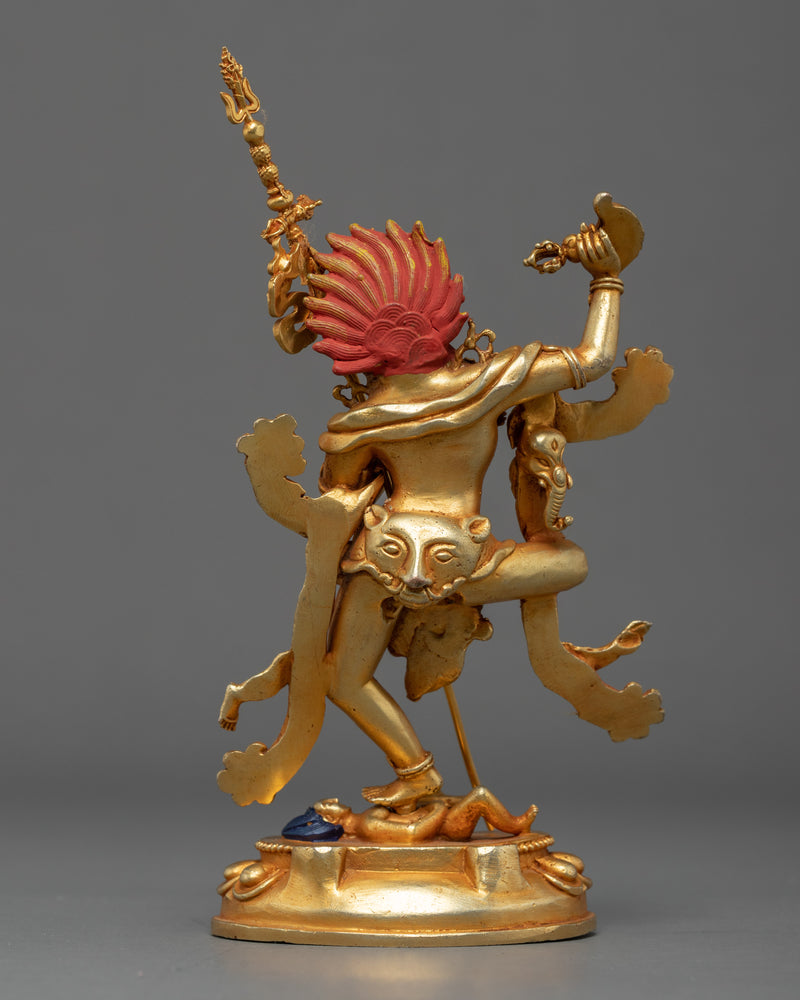 Mini Dorje Phagmo Sculpture | Gold Gilded Tibetan Art