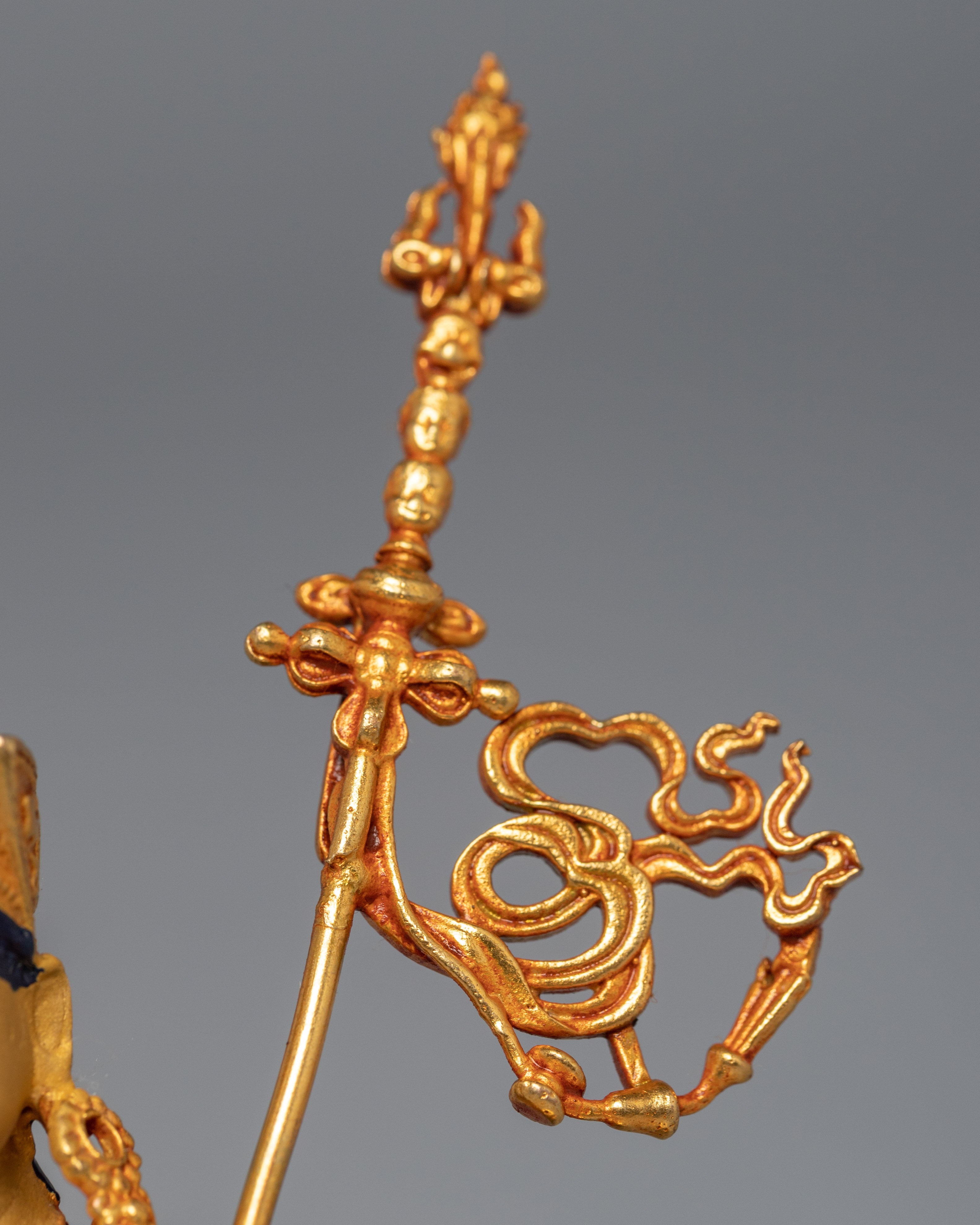 Guru Padmasambhava Copper Sculpture | Traditionally Crafted Tibetan Statue