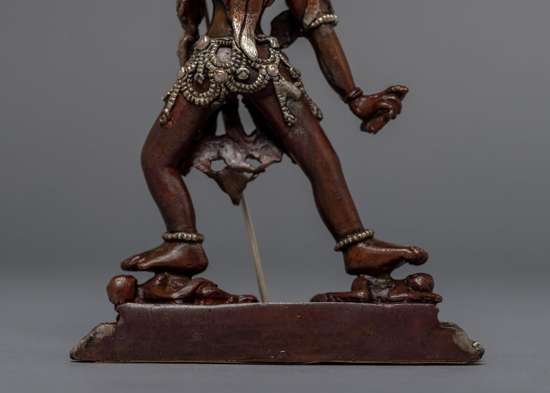 Maitri Vajrayogini Sculpture | Silver Plated Himalayan Art