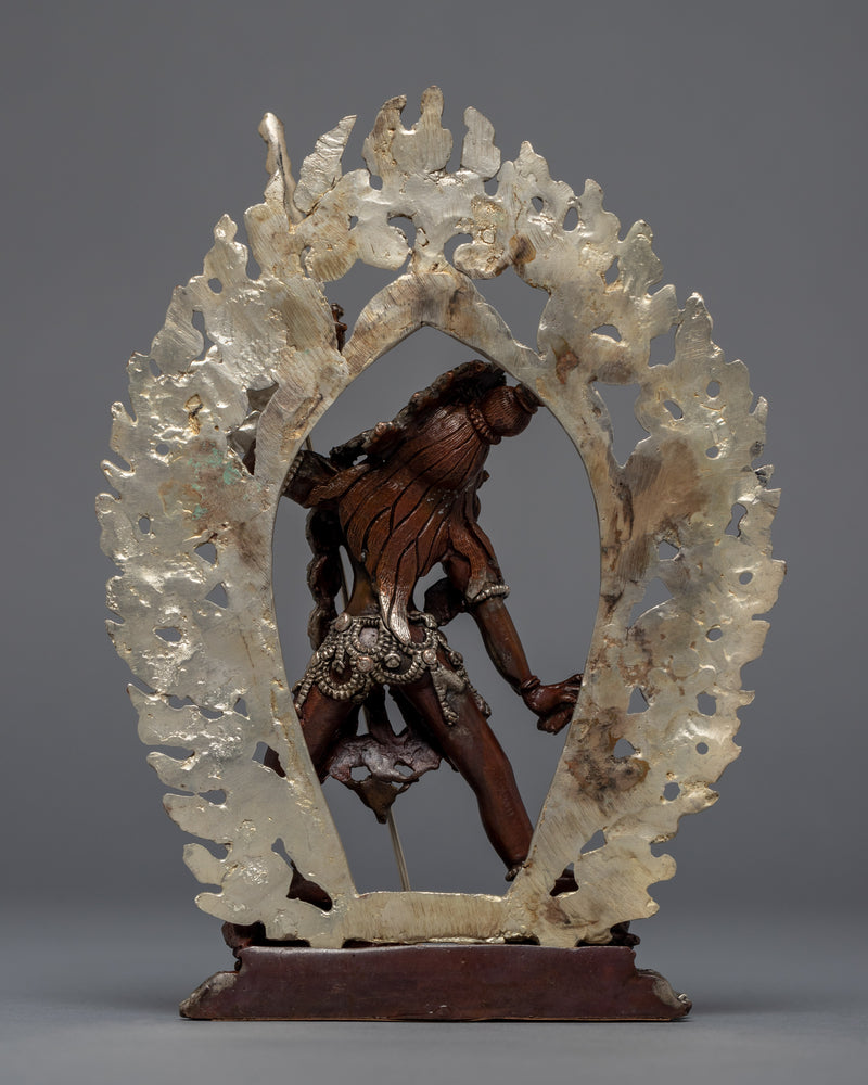 Maitri Vajrayogini Sculpture | Silver Plated Himalayan Art