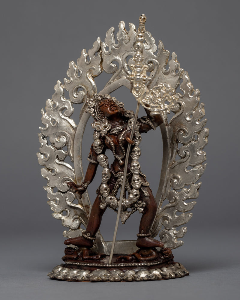 Maitri Vajrayogini Sculpture | Silver Plated Himalayan Art