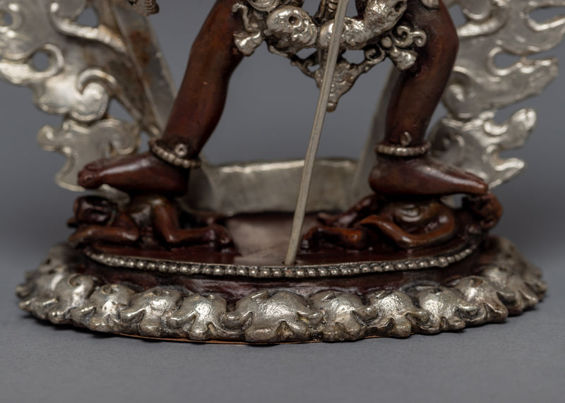 Maitri Vajrayogini Sculpture | Silver Plated Himalayan Art