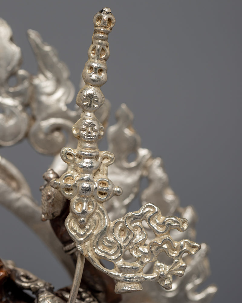 Maitri Vajrayogini Sculpture | Silver Plated Himalayan Art