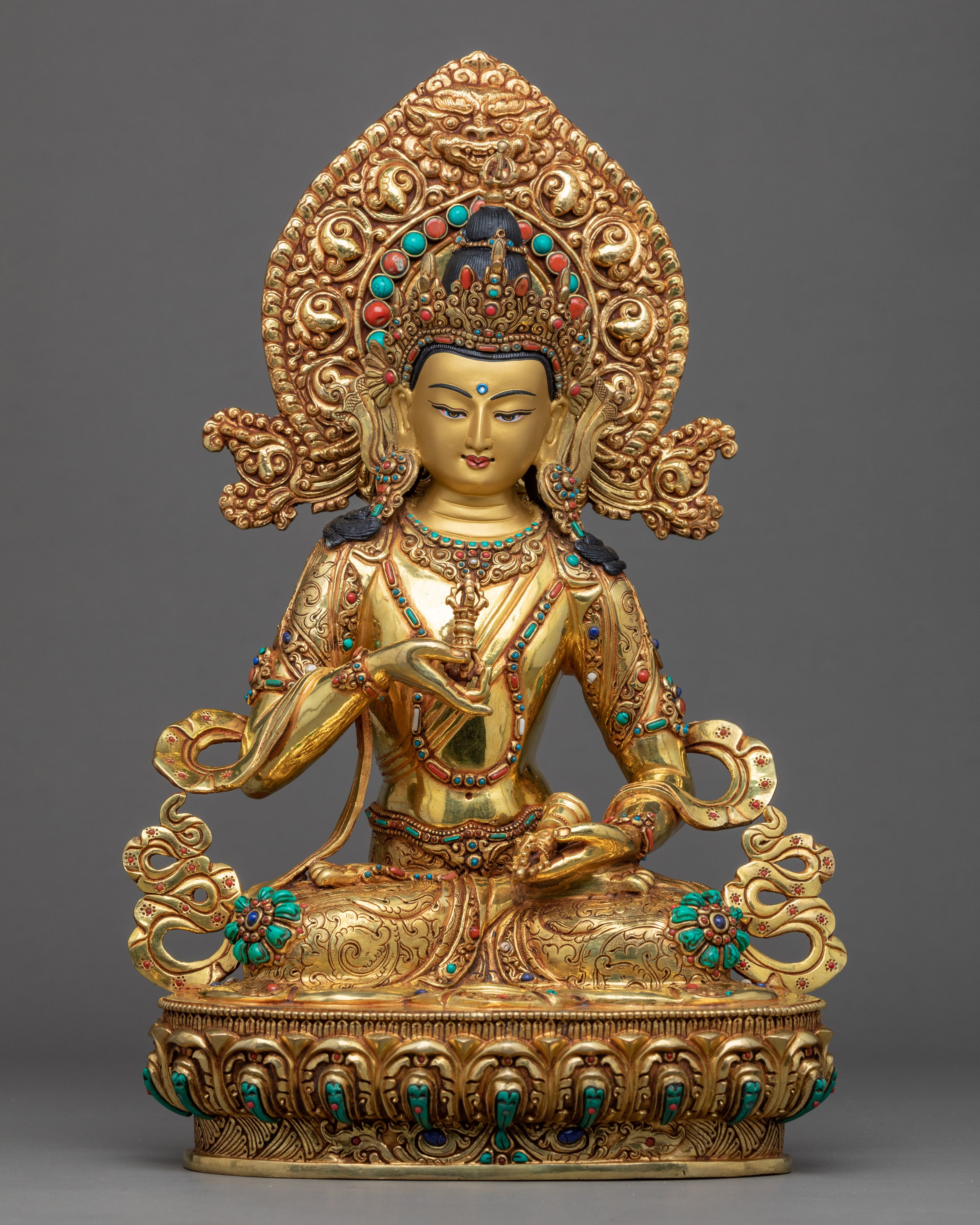 Bodhisattva Sculpture Altar Set | Traditionally Crafted Buddhist Statue Set