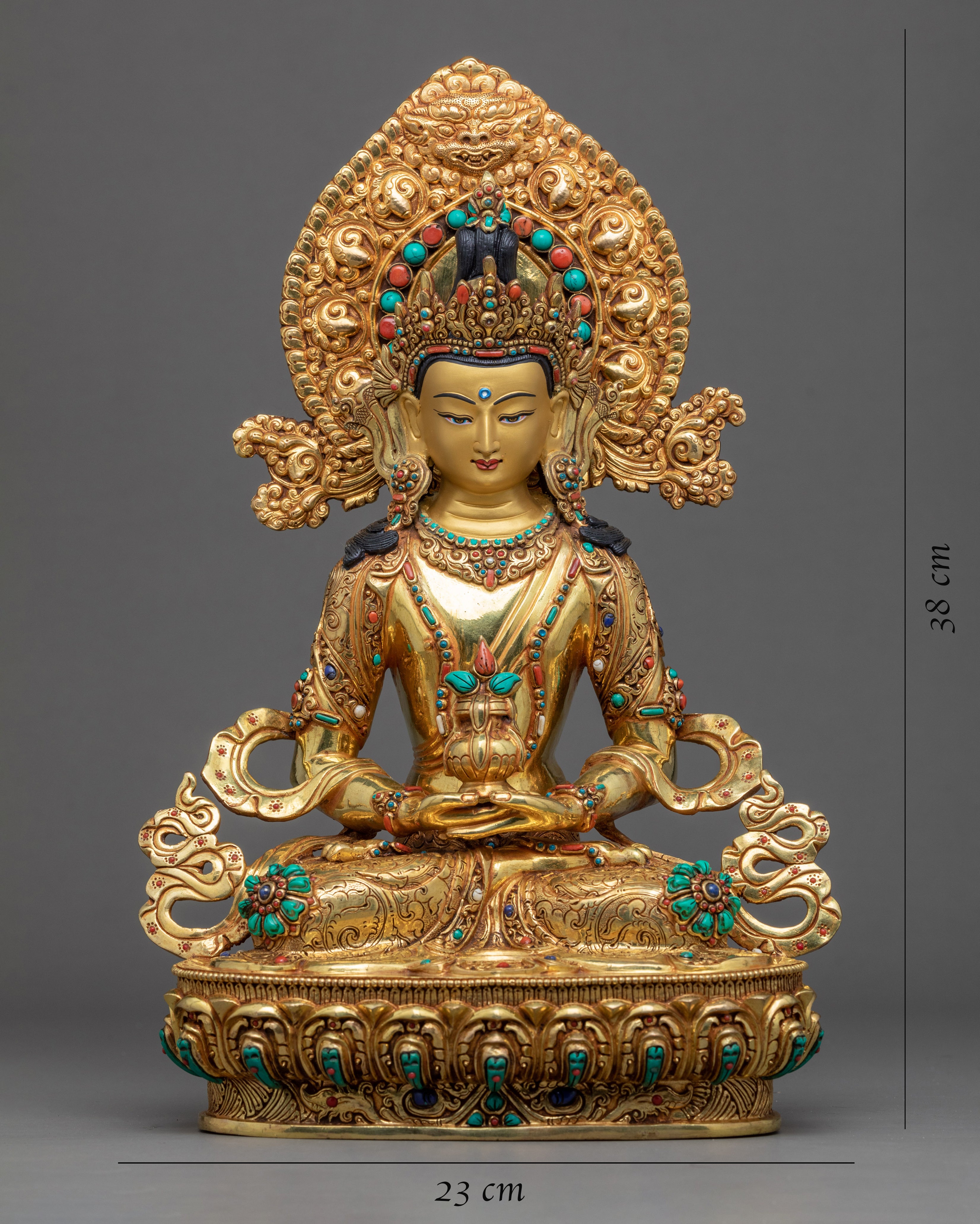 Bodhisattva Sculpture Altar Set | Traditionally Crafted Buddhist Statue Set