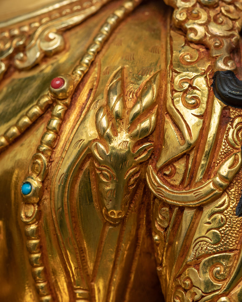 Chenrezig Gold Plated Sculpture | Bodhisattava of Compassion