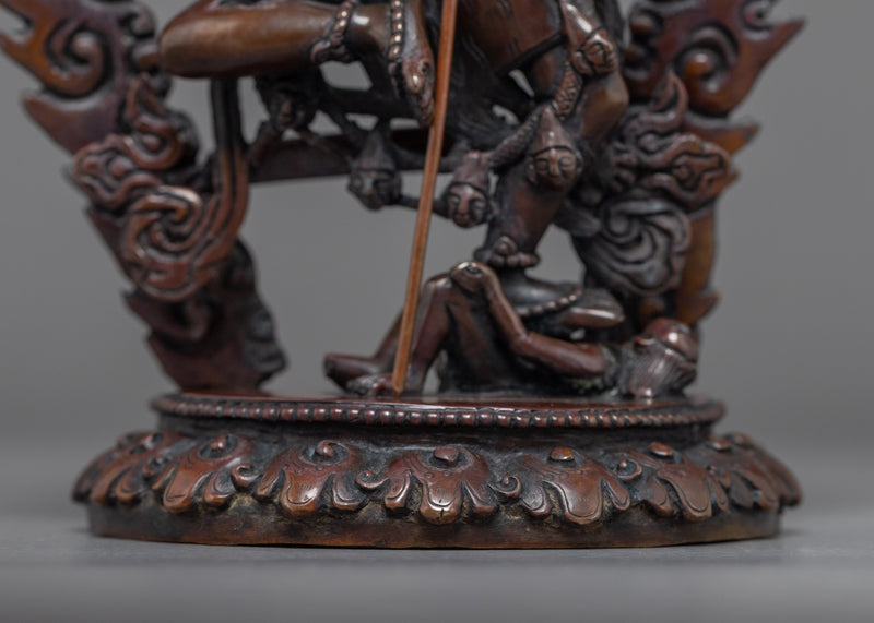 Simhamukha Sculpture Lion Headed Dakini | Hand Carved Himalayan Art