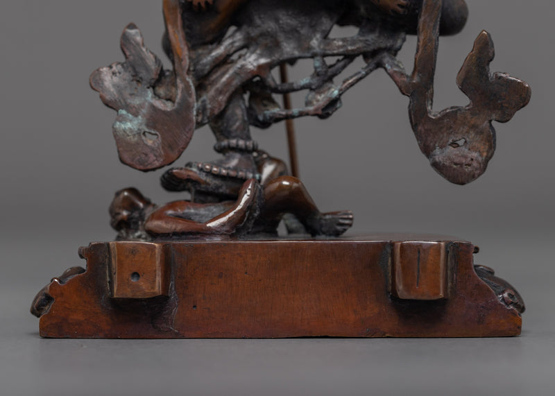 Simhamukha Sculpture Lion Headed Dakini | Hand Carved Himalayan Art