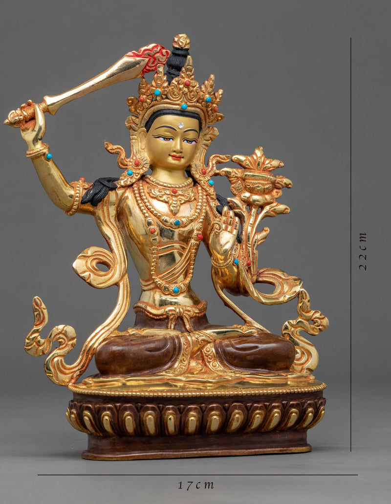 Maha Manjushri Statue | Himalayan Art Wealth Deity