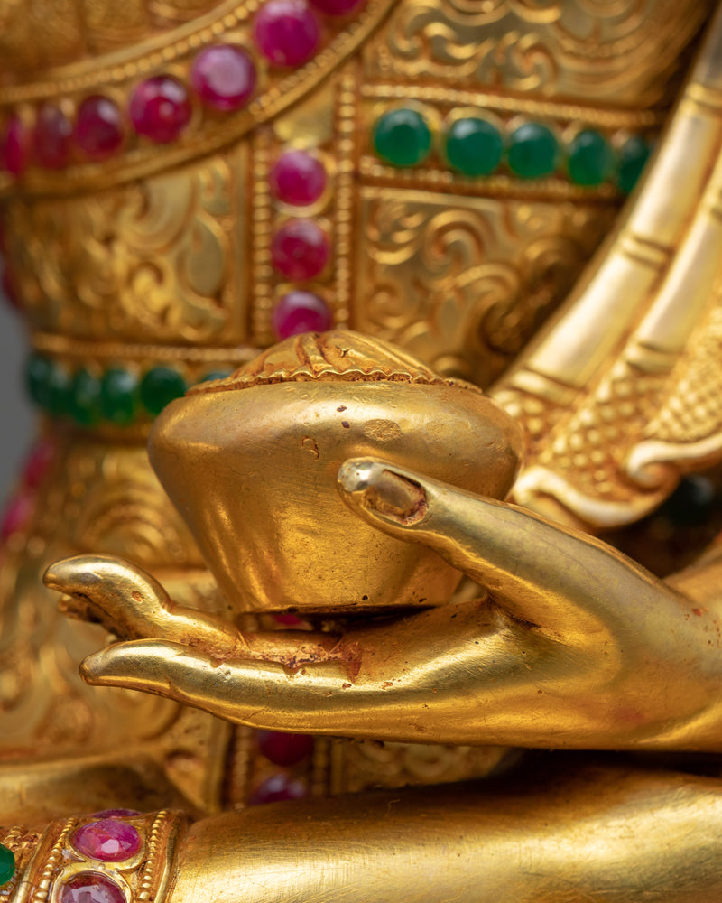 Seated Shakyamuni Buddha Sculpture | Himalayan Buddhist Art