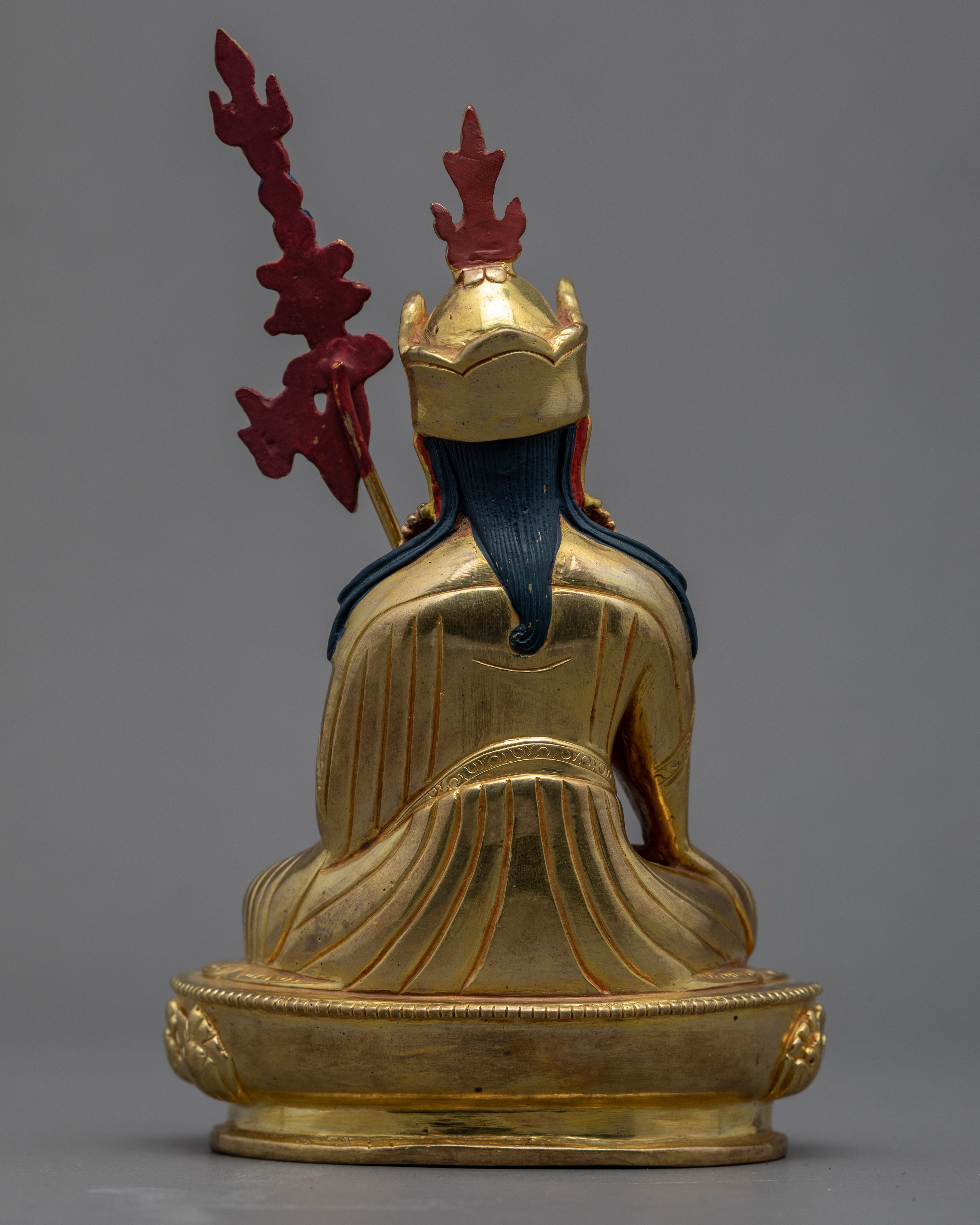 Semi Wrathful Guru Rinpoche Sculpture | Hand Carved Precious Guru