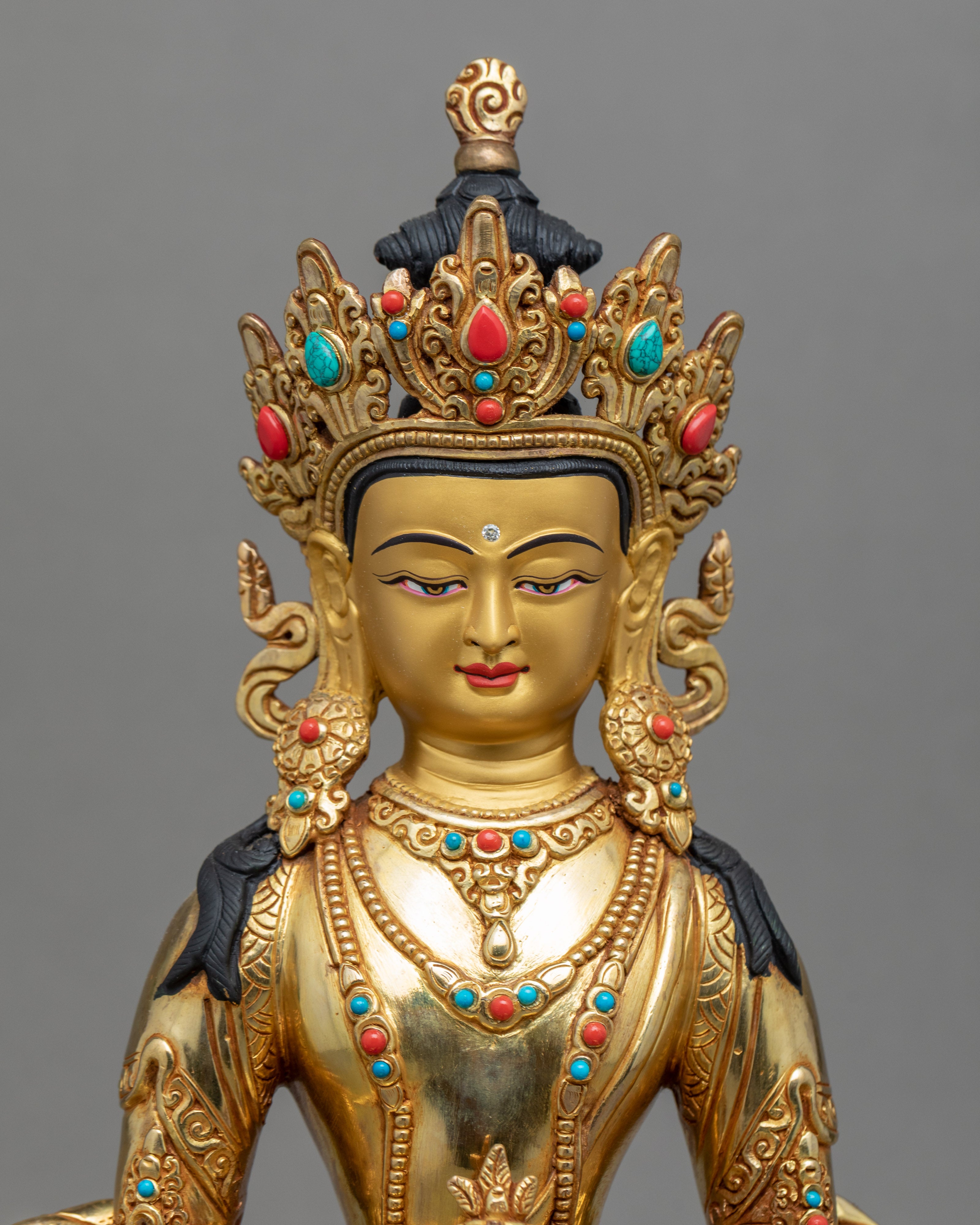 Buddha of Long Life Sculpture | The Amitayus Buddha Art