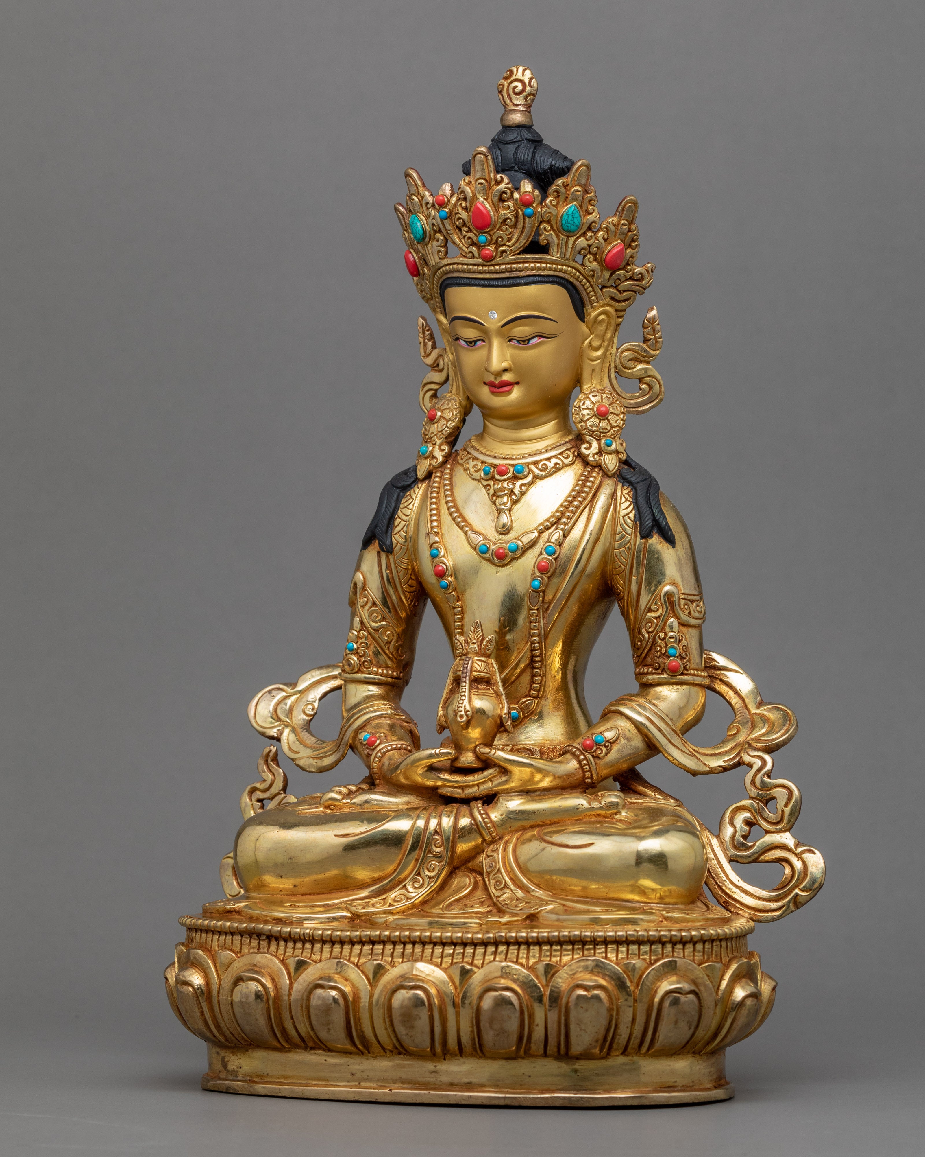 Buddha of Long Life Sculpture | The Amitayus Buddha Art